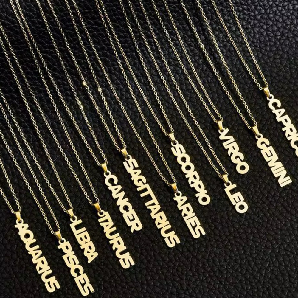 Gold Zodiac Sign Necklace